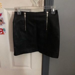 Pleather skirt
